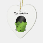 Cute Frankenstein monster Keramisch Ornament (Links)