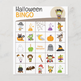 Cute Frankenstein & Spider Halloween BINGO Board!