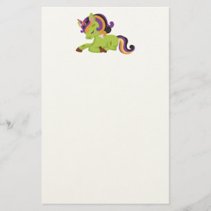 Cute Frankenstein Unicorn Halloween Briefpapier