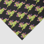 Cute Frankenstein Unicorn Halloween Pattern Tissuepapier (Detail)