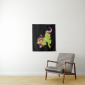 Cute Frankenstein Unicorn Halloween Wandkleed (In situ)