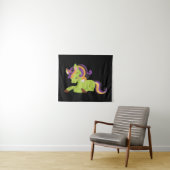 Cute Frankenstein Unicorn Halloween Wandkleed (In Situ (horizontaal))