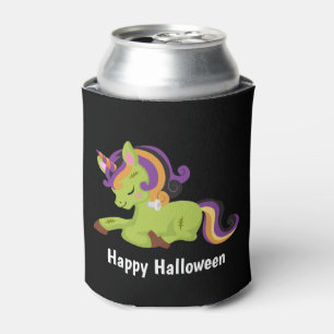 Cute Frankenstein Unicorn Happy Halloween Blikjeskoeler