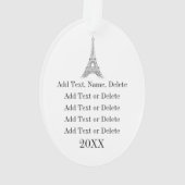 Cute French Boy Ornament (achterkant)