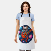 Cute French Bulldog Astronaut Playing Guitar – Fun Schort (Gedragen)