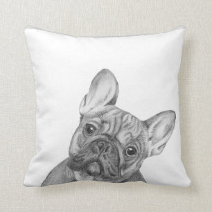Cute French Bulldog buffer by Tracy Stone Kussen