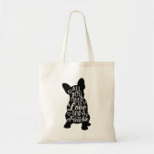 Cute French Bulldog Canvas tas (Voorkant)