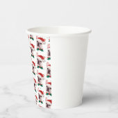 Cute French Bulldog Dog Christmas Pattern Papieren Bekers (Links)