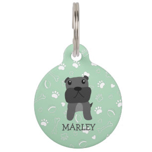 Cute French Bulldog Dog naam Pet ID T Huisdierpenning