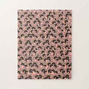 Cute French Bulldog Dog Pattern Extreme Probleem Legpuzzel