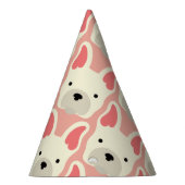 Cute French Bulldog. Feesthoedjes (Rechts)