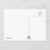 Cute French Bulldog Happy St. Patrick’s Day Clover Briefkaart (Achterkant)