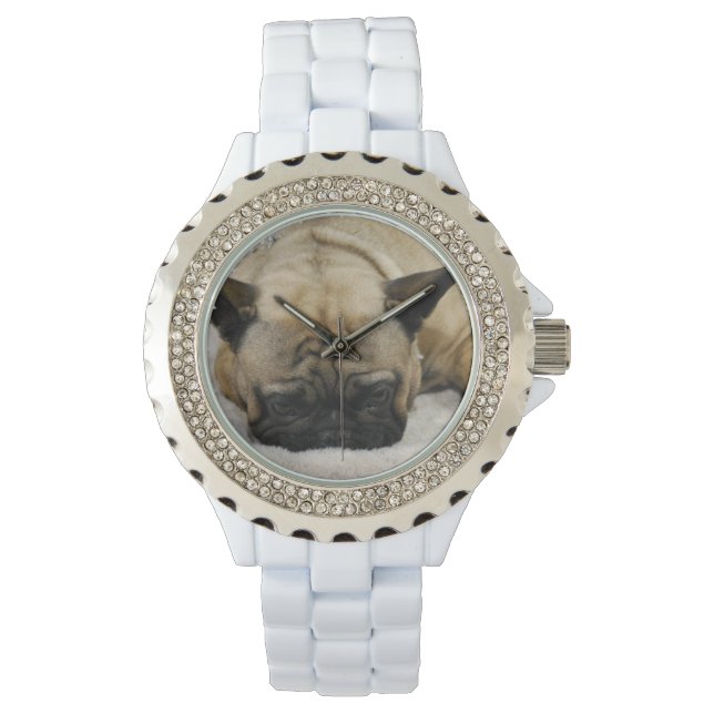 Cute French Bulldog Horloge (Voorkant)