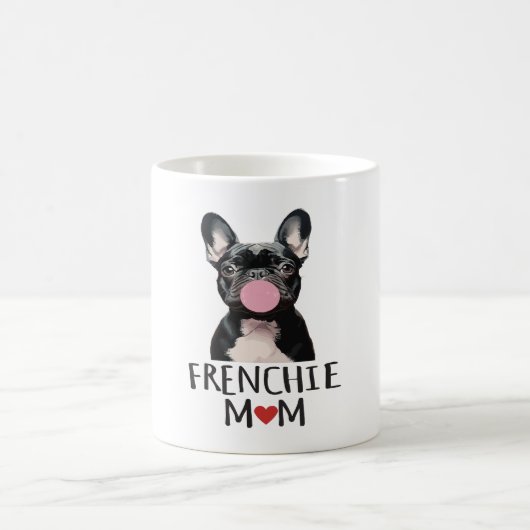 Cute French bulldog Koffiemok (Center)