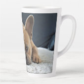 Cute French Bulldog Latte Mok (Rechts)