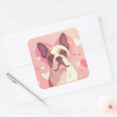 Cute French Bulldog Love Sticker (Enveloppe)