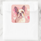 Cute French Bulldog Love Sticker (Sac)