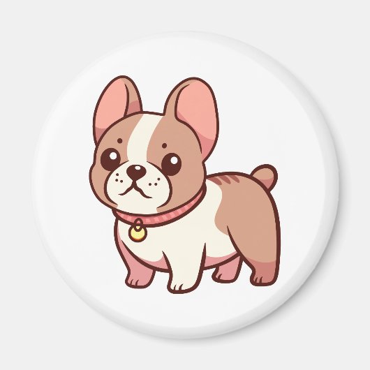 Cute French Bulldog Magneet (Voorkant)