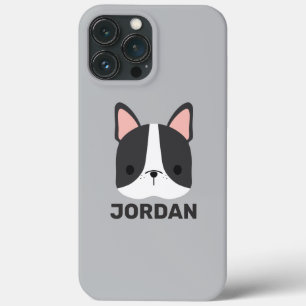 Cute French Bulldog met Persoonlijke naam iPhone 13 Pro Max Hoesje