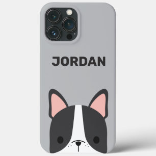 Cute French Bulldog met Persoonlijke naam iPhone 13 Pro Max Hoesje