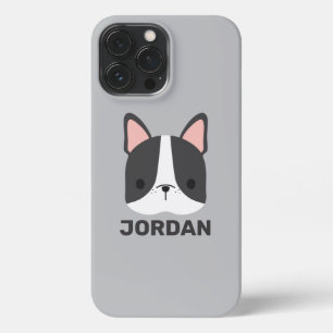 Cute French Bulldog met Persoonlijke naam iPhone 13 Pro Max Hoesje