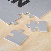 Cute French Bulldog met Persoonlijke naam Legpuzzel (Zijkant)