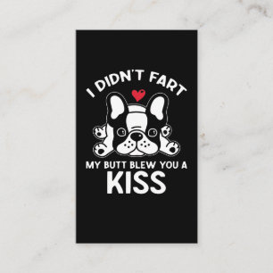 Cute French Bulldog Owner Frenchie Dog Love Visitekaartje