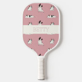Cute French Bulldog Pattern Pickleball Paddle (Voorkant)