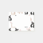 Cute French Bulldog Pattern Post-it® Notes (Voorkant)