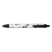 Cute French Bulldog Pattern Zwarte Inkt Pen (Achterkant)