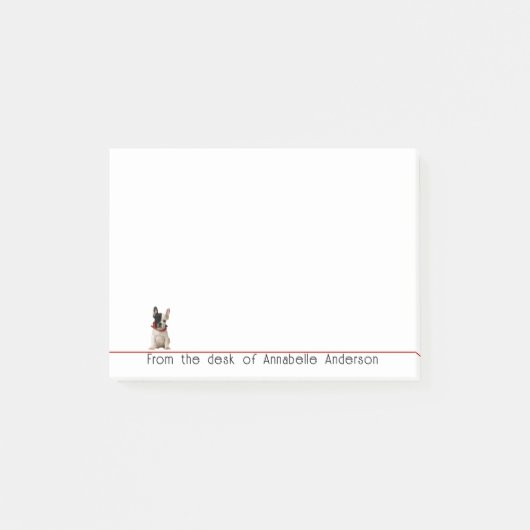 Cute French Bulldog Personalize Notes (Voorkant)