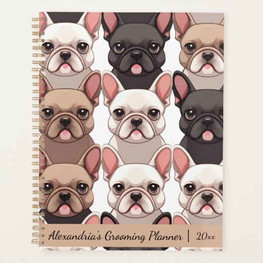 Cute French Bulldog Planner (Devant)