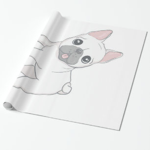 Cute French Bulldog Portrait HONDENLIEFHEBBER Cadeaupapier