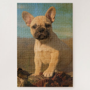 Cute French Bulldog puppy, foto Legpuzzel