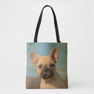 Cute French Bulldog Puppy Portrait Foto - Draagtas
