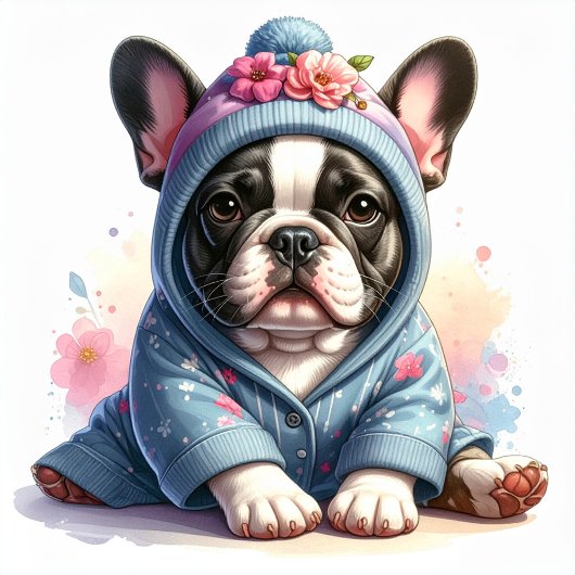 Cute French Bulldog Puppy Sticker