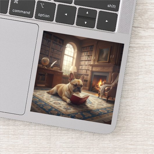 Cute French Bulldog Sticker (Detail)