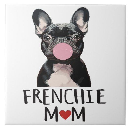 Cute French bulldog Tegeltje (Voorkant)