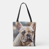 Cute French Bulldog Tote Bag (Dos)