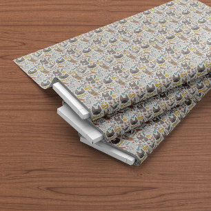 Cute French Bulldogs Cartoon Seamless Pattern Stof