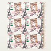 Cute French Theme Monogram | Franse landmerken Planner (Achterkant)