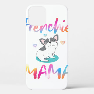 Cute Frenchie Bulldog Mama Colorful iPhone 12 Hoesje