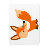Cute Friendly Cartoon Fox Flexible Magnet Magneet (Verticaal)