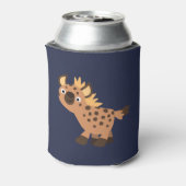 Cute Friendly Cartoon Hyena Blikjeskoeler (Blikje Achterkant)