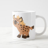 Cute Friendly Cartoon Hyena Jumbo Beker (Rechts)