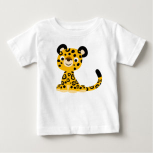 Cute Friendly Cartoon Jaguar Baby T-Shirt