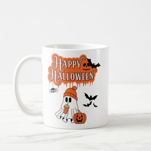 Cute Friendly Ghost Mug (Gauche)