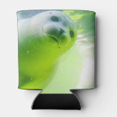 Cute Friendly Seal Underwater Blikjeskoeler (Achterkant)