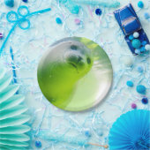 Cute Friendly Seal Underwater Papieren Bordje (Feest)