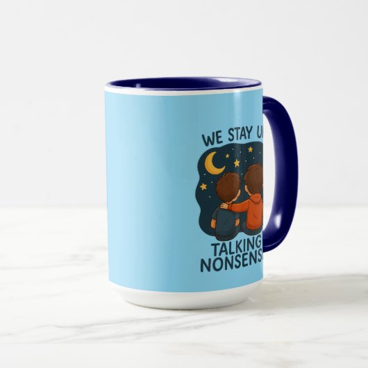 Cute Friendship Night Sky Combo Mug Mok (Voorkant rechts)